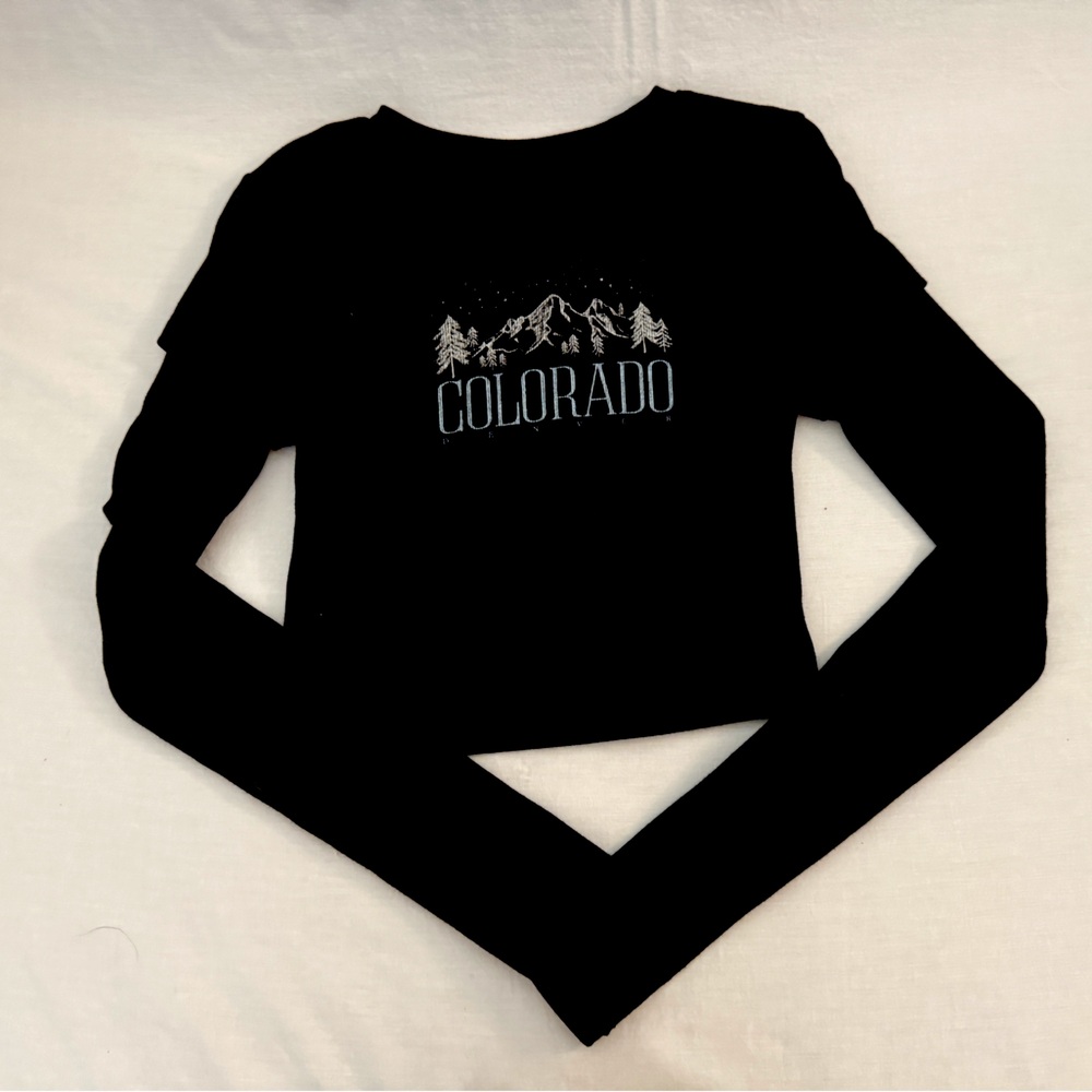 SERIOUSLY SOFT - AREOPOSTALE Long Sleeve Crop Top